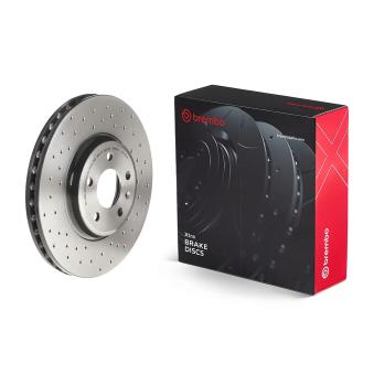 Jeu de 2 disques de frein avant BREMBO OEM 8k0615301a