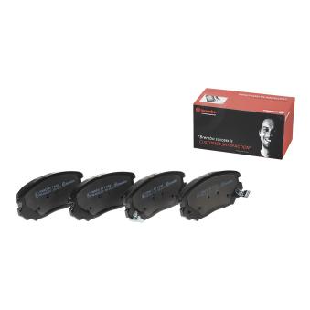 Jeu de 4 plaquettes de frein avant BREMBO OEM 581013FA11
