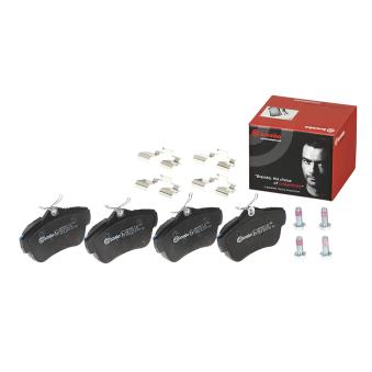 Jeu de 4 plaquettes de frein arrière BREMBO P 61 095 pour CITROEN JUMPY 2.0 HDI 95 - 95cv