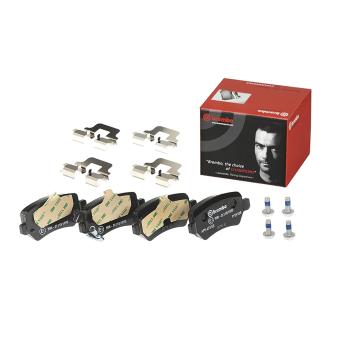 Jeu de 4 plaquettes de frein arrière BREMBO P 59 038 pour AUDI A4 1.7 CDTI - 110cv