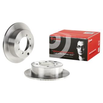 Jeu de 2 disques de frein arrière BREMBO 08.8316.10 pour MITSUBISHI LANCER 2.0 - 135cv