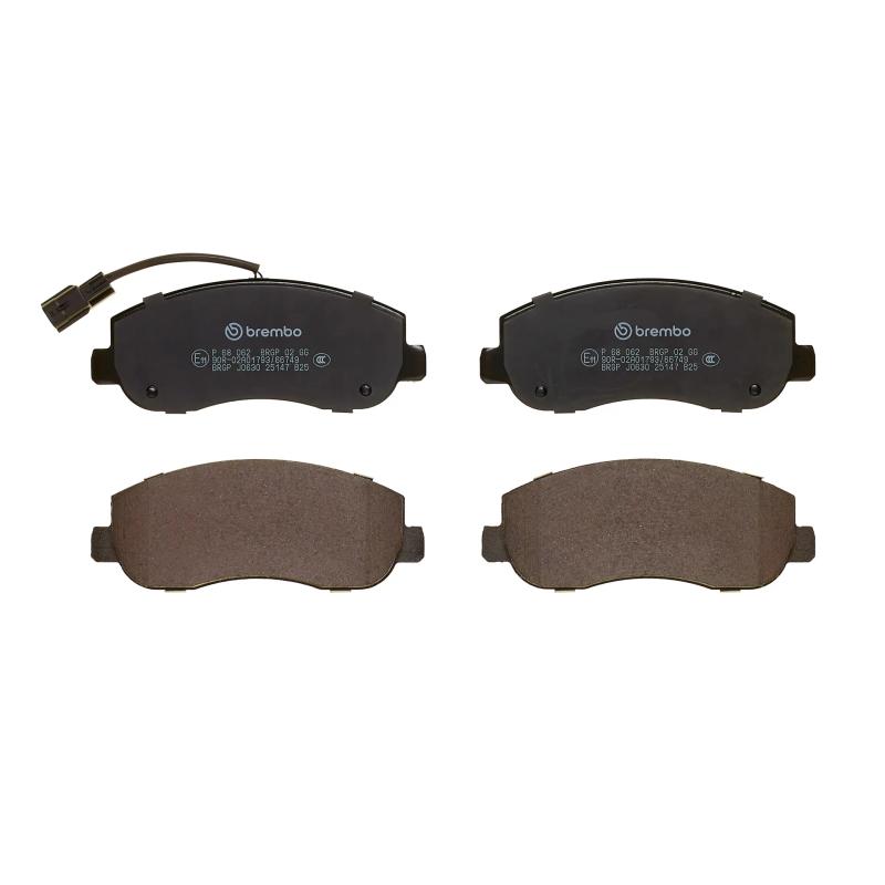 Jeu de 4 plaquettes de frein avant BREMBO P 68 062 - Visuel 2