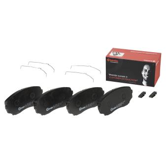 Jeu de 4 plaquettes de frein avant BREMBO P 54 060 pour MITSUBISHI OUTLANDER 2.2 Di-D 4WD - 150cv
