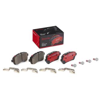 Jeu de 4 plaquettes de frein avant BREMBO OEM d0yn3328z