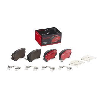 Jeu de 4 plaquettes de frein avant BREMBO OEM 95514526