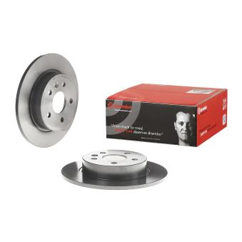 Jeu de 2 disques de frein arrière BREMBO 08.D225.11 pour CITROEN BX 1.6 CDTi - 110cv