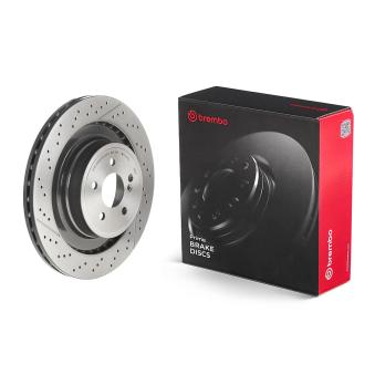 Jeu de 2 disques de frein arrière BREMBO [09.A822.11]