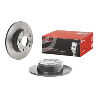 Jeu de 2 disques de frein arrière BREMBO 08.9751.11 pour AUDI A6 3.7 quattro - 260cv