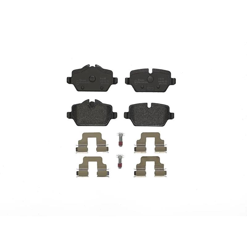 Jeu de 4 plaquettes de frein arrière BREMBO P 06 037 - Visuel 2