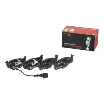 Jeu de 4 plaquettes de frein avant BREMBO OEM 6Q0698151B