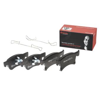 Jeu de 4 plaquettes de frein avant BREMBO OEM 95517029