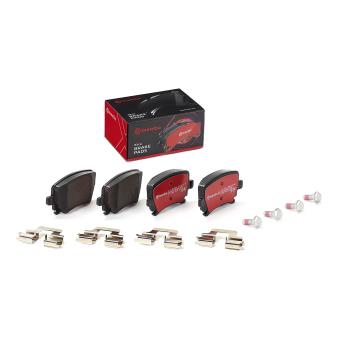 Jeu de 4 plaquettes de frein arrière BREMBO OEM jzw698601bh