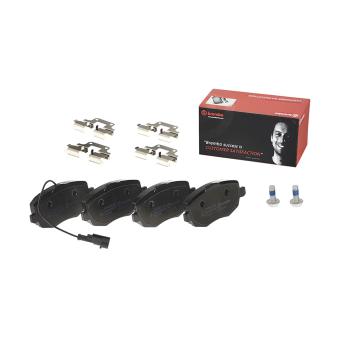 Jeu de 4 plaquettes de frein avant BREMBO [P 23 127]