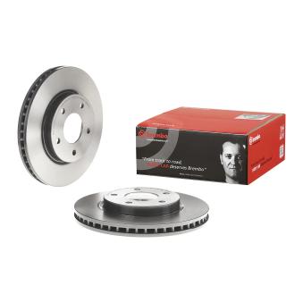 Jeu de 2 disques de frein avant BREMBO 09.B647.11 pour MITSUBISHI LANCER 1.8 Flex - 140cv