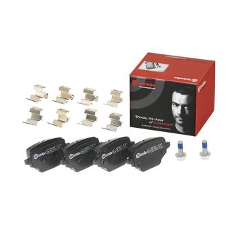 Jeu de 4 plaquettes de frein arrière BREMBO P 59 098 pour CITROEN BX PureTech 110 - 110cv