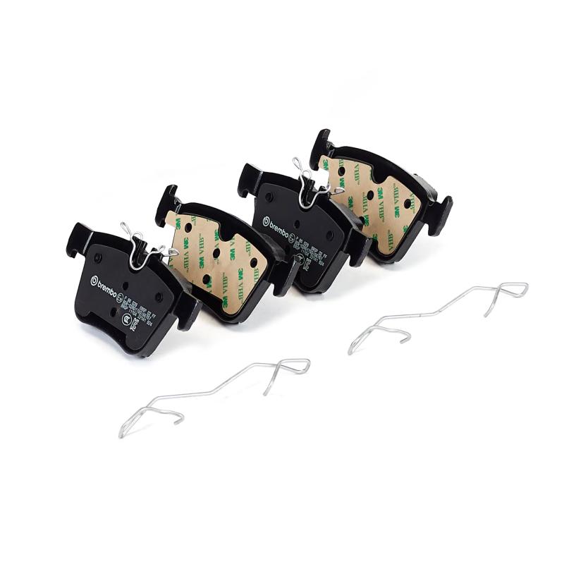 Jeu de 4 plaquettes de frein arrière BREMBO P 86 029 - Visuel 1