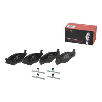 Jeu de 4 plaquettes de frein avant BREMBO P 85 024 pour VOLKSWAGEN POLO 1.3 CAT - 55cv