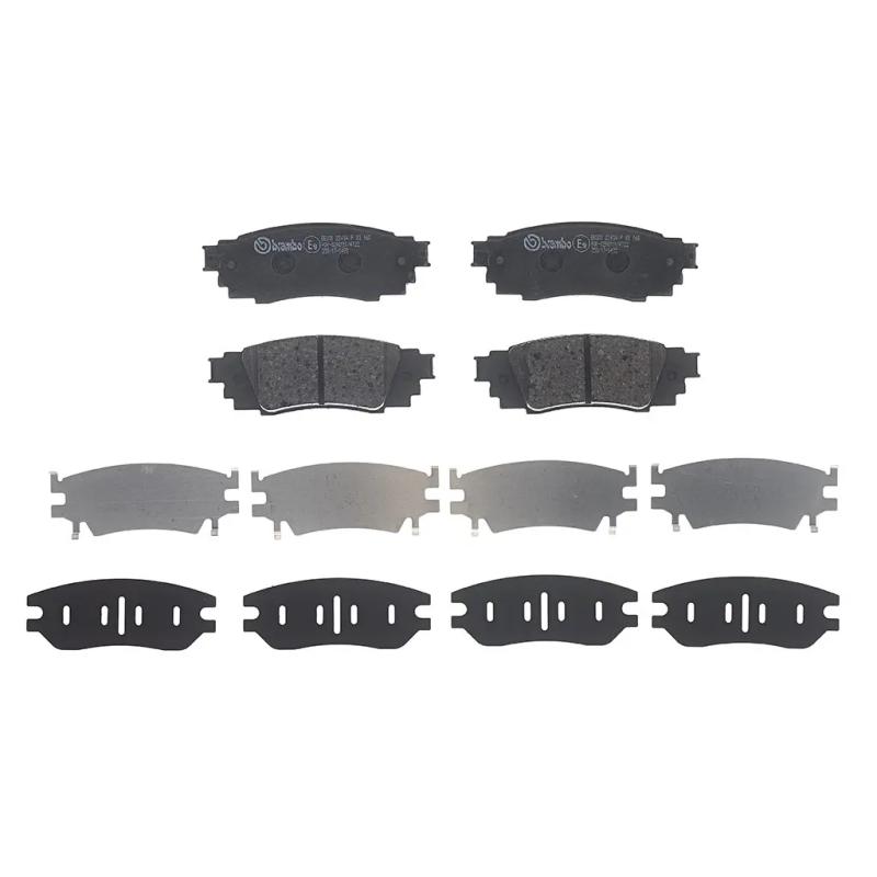 Jeu de 4 plaquettes de frein arrière BREMBO P 83 160 - Visuel 2