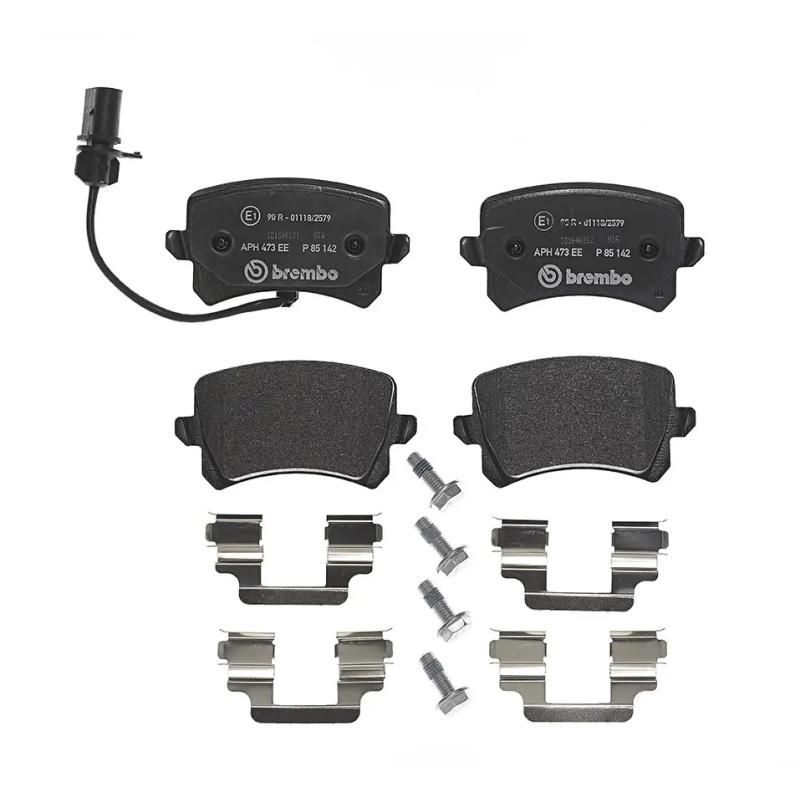 Jeu de 4 plaquettes de frein arrière BREMBO P 85 142 - Visuel 2