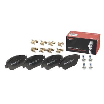 Jeu de 4 plaquettes de frein avant BREMBO [P 61 103]