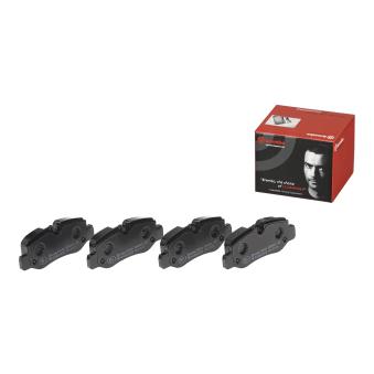 Jeu de 4 plaquettes de frein arrière BREMBO [P 50 126]
