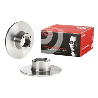 Jeu de 2 disques de frein avant BREMBO 08.5464.10 pour MAZDA 323 1100 Special - 45cv
