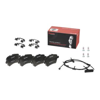 Jeu de 4 plaquettes de frein avant BREMBO OEM 34112289146 Jeu de 4 plaquettes de frein avant BREMBO OEM 34112289146
