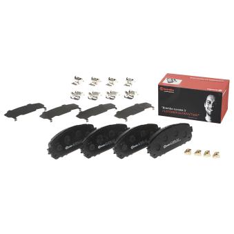 Jeu de 4 plaquettes de frein avant BREMBO [P 37 021]