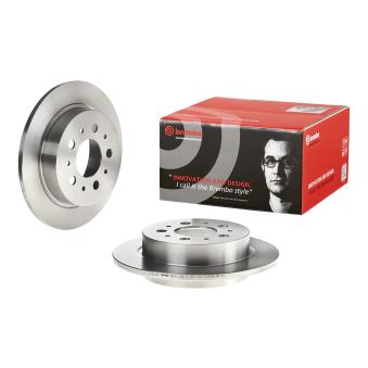 Jeu de 2 disques de frein arrière BREMBO 08.7768.10 pour FIAT BRAVA 2.9 - 204cv