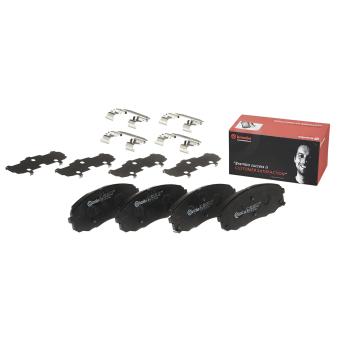 Jeu de 4 plaquettes de frein avant BREMBO OEM 58101A9A00