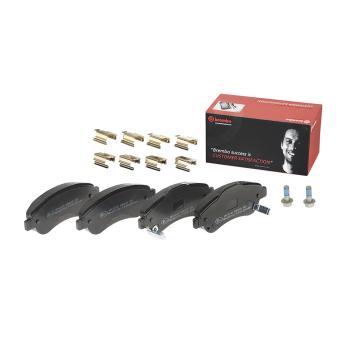 Jeu de 4 plaquettes de frein avant BREMBO OEM 45022SWWG01
