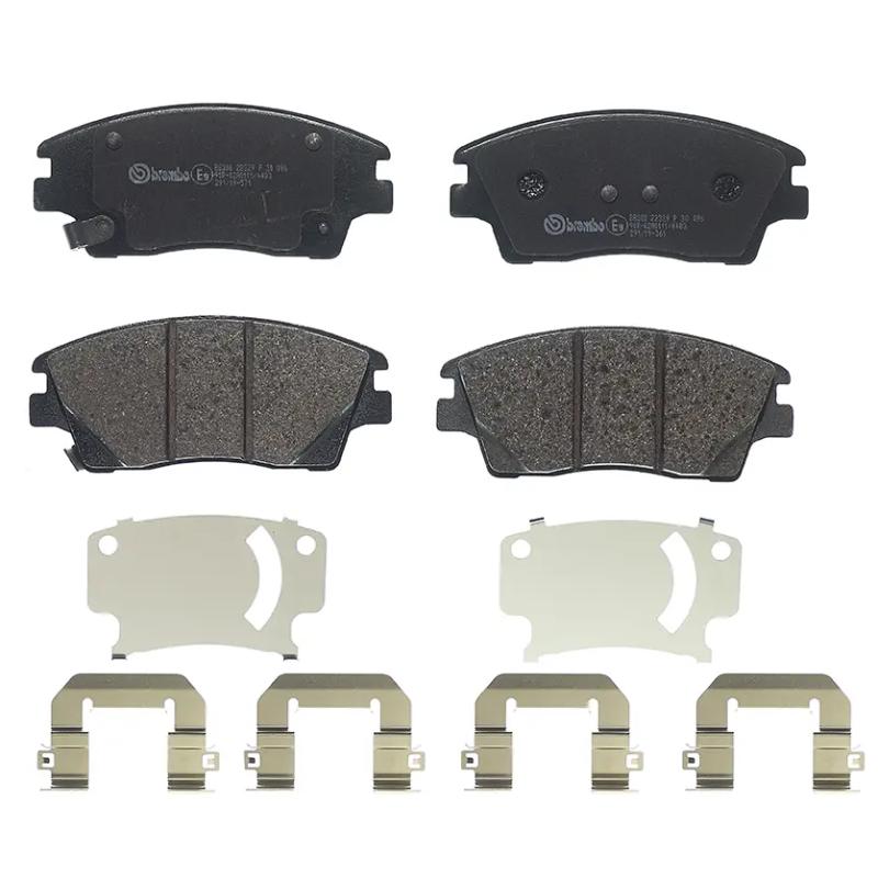 Jeu de 4 plaquettes de frein avant BREMBO P 30 096 - Visuel 2