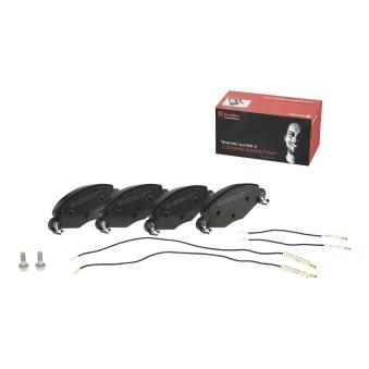 Jeu de 4 plaquettes de frein avant BREMBO [P 61 072]