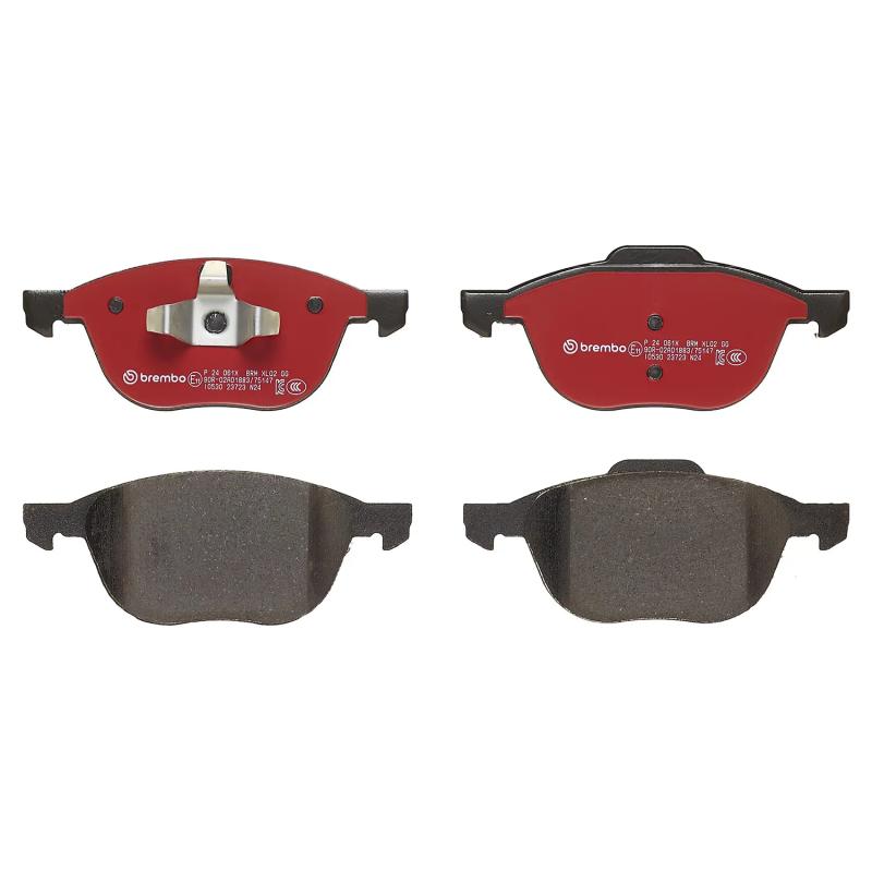 Jeu de 4 plaquettes de frein avant BREMBO P 24 061X - Visuel 2