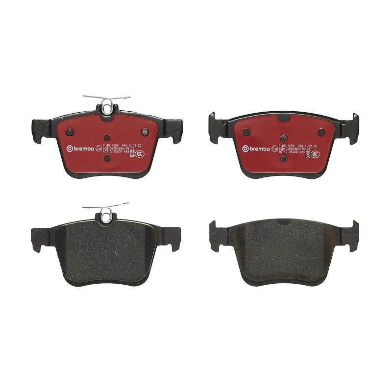 Jeu de 4 plaquettes de frein arrière BREMBO P 85 125X - Visuel 2