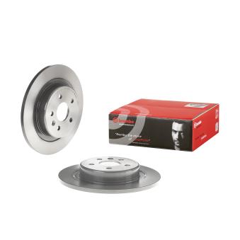 Jeu de 2 disques de frein arrière BREMBO 08.D757.11 pour CITROEN BX 1.6 CDTi - 110cv