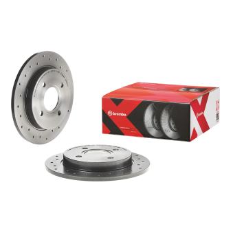 Jeu de 2 disques de frein arrière BREMBO OEM 5022666