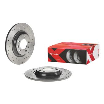 Jeu de 2 disques de frein arrière BREMBO OEM 1618861880