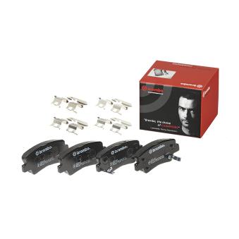 Jeu de 4 plaquettes de frein arrière BREMBO OEM 583023KA62