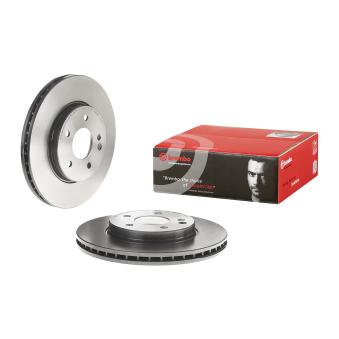 Jeu de 2 disques de frein avant BREMBO 09.6845.11 pour MERCEDES-BENZ CLK 200 Kompressor - 192cv