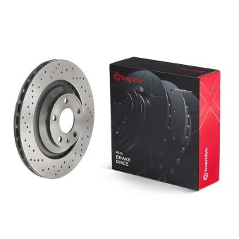 Jeu de 2 disques de frein arrière BREMBO OEM 4F0615601D