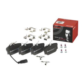 Jeu de 4 plaquettes de frein arrière BREMBO OEM 701698451C