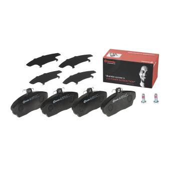 Jeu de 4 plaquettes de frein avant BREMBO [P 44 010]