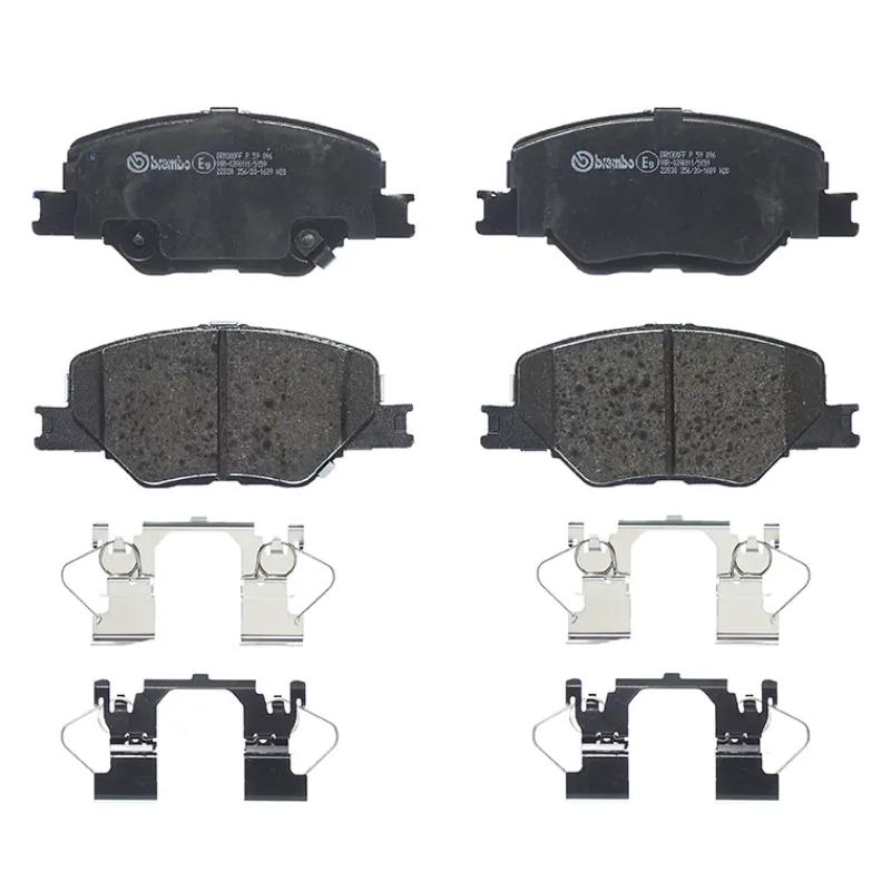 Jeu de 4 plaquettes de frein avant BREMBO P 59 096 - Visuel 2