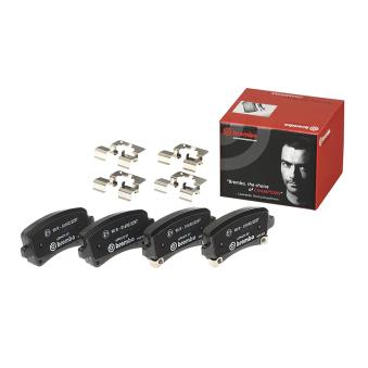 Jeu de 4 plaquettes de frein arrière BREMBO P 59 059 pour JAGUAR XF 2.0 CDTI - 110cv