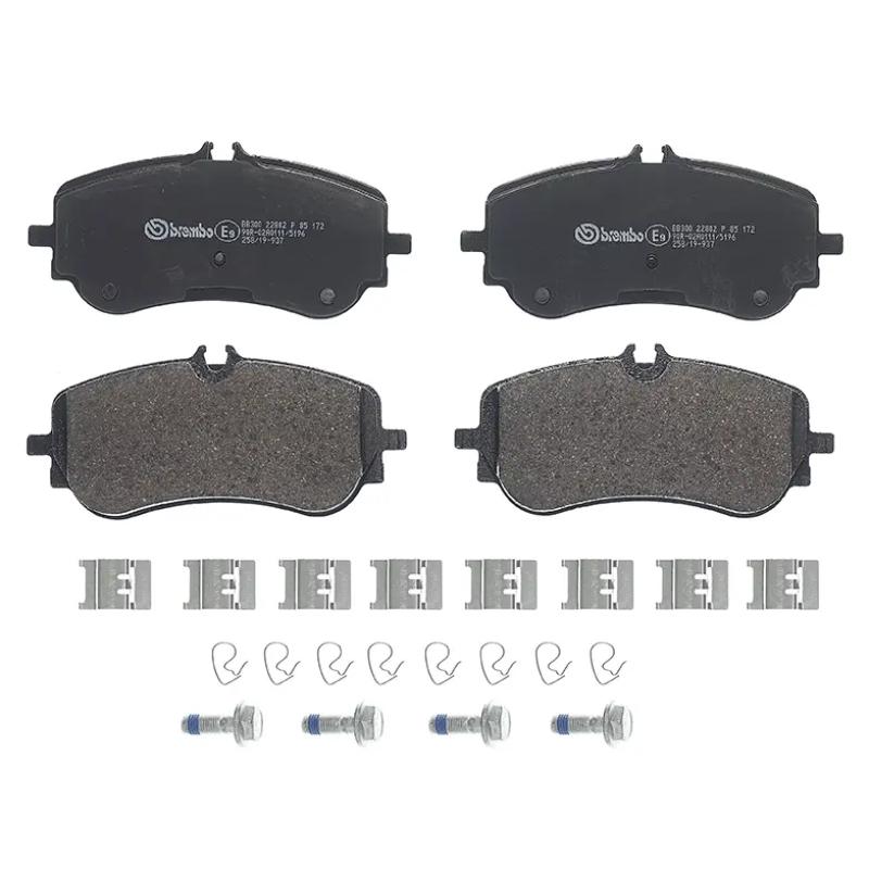 Jeu de 4 plaquettes de frein arrière BREMBO P 85 172 - Visuel 2