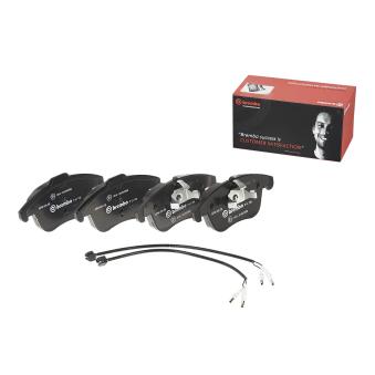 Jeu de 4 plaquettes de frein avant BREMBO [P 61 106]