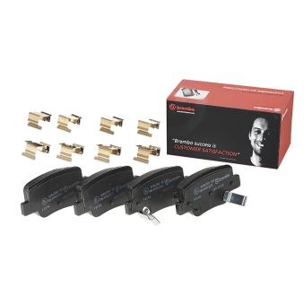 Jeu de 4 plaquettes de frein arrière BREMBO OEM 044660F011