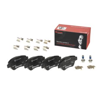 Jeu de 4 plaquettes de frein avant BREMBO OEM 77364919