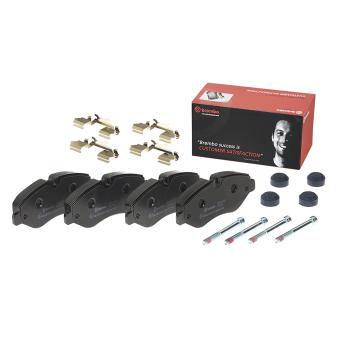 Jeu de 4 plaquettes de frein avant BREMBO [P A6 026]